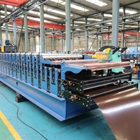 Machine automatique de tôlerie trapézoïdale IBR à triple couche pour toitures de entrepôts, usines, fermes et ateliers, galvanisée