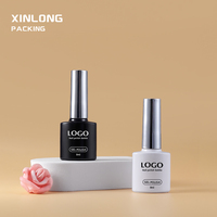 Flacon de vernis à ongles en verre miniature de 8 ml, vide, anti-fuite, portable, avec pinceau, OEM ODM
