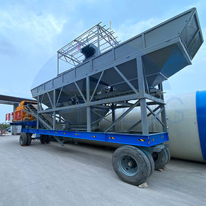 Planta Mezcladora de Concreto Móvil Portátil Automática con Control PLC, Motor Eléctrico y Motor de Combustión - Product Image 2