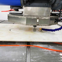 Cortadora de Piedra CNC de 5 Ejes HQ-3220DS con Certificación CE, Cámara Automática, Potencia de 29KW, 1 Año de Garantía para Fabricación de Encimeras