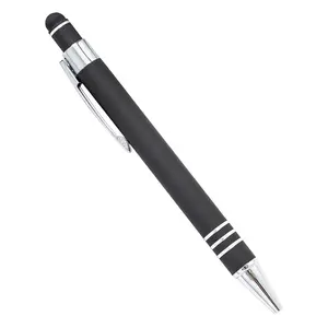 School Manufacturer Touch Screen Ball Pens Ballpoint Fashion Writing Boligrafos Stylus Personalized Custom Logo Aluminum Pen