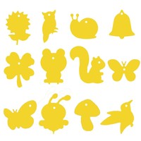 Vente chaude Lot de 12 pièges collants à mouches des fruits en plastique jaune Intérieur Extérieur Imperméable avec colle forte Contrôle des insectes pour les fourmis