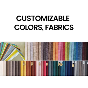 Luxueux Queen et <span class=keywords><strong>Californien</strong></span> King Size Velours Brossé Or Base en Métal Chambre avec Boucle Tissu Cadres en Bois Modernes - Product Image 6