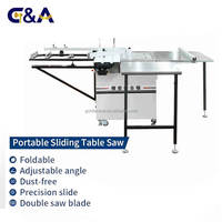 Scie à panneaux verticale CNC de haute précision G&A 5,6 kW, petite scie à table coulissante de précision, moteur pour la découpe du bois et du contreplaqué