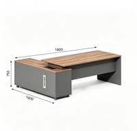 Bureau de direction en bois moderne, durable et écologique pour usage commercial