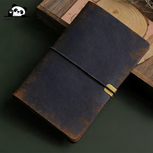 Cuaderno de Cuero Encuadernado Vintage A4/A5 con Logotipo Personalizado, Impresión Offset, <span class=keywords><strong>Diario</strong></span> con Cubierta de Cuero Suave - Product Image 3