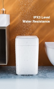 Tự động tự gói con dấu thay đổi thông minh Thùng rác Thùng rác cảm biến cảm ứng 17L rác phòng tắm bật lên nắp justbeeasy - Product Image 4