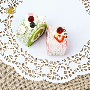 OOLIMAPACK Food Grade Disposable White Lace Paper Cake Doilies For Decoration