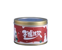 Boîte en fer blanc avec couvercle en aluminium, personnalisable avec logo, pour gâteaux et bougies, de marque Guangdong, pour Noël