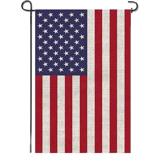 Оптовая продажа, американский двухсторонний Садовый флаг