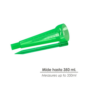 Pluviómetro de Plástico Verde de 350 ml. - Product Image 3