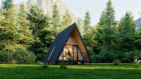 Unité de logement modulaire LGS en acier léger, design européen, étanche, type « Granny Flat », cabane préfabriquée pour Airbnb et complexes hôteliers