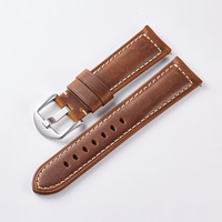 Bracelet de montre en cuir de veau véritable 22 mm, bracelet de remplacement en cuir de vachette vintage pour montre Huawei, OEM personnalisé