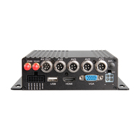 Kit enregistreur vidéo DVR pour véhicule Mobile 4CH 4G GPS 1080P AHD avec 4 caméras et moniteur VGA 7 pouces pour camion Bus RV Van