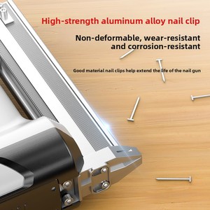 New Lithium-<b>battery</b> Nail <b>Gun</b> Household Electric Straight-nail Brad-nail <b>Gun</b> Carpentry Portable - Product Image 3