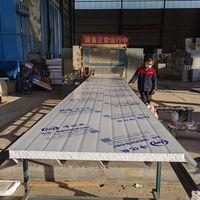 Paneles Sándwich para Techos de EPS de Calidad Industrial, Resistentes al Fuego, Impermeables y Aislantes del Calor para Uso en Almacenes y Garajes