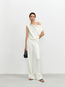 <span class=keywords><strong>2025</strong></span> Thiết Kế Mới Rắn Lụa Giản Dị Tầng-Chiều Dài Tự Nhiên Eo Có Thể Giặt Váy Áo Dài Cho Sping Mùa Hè Mùa Thu Ngày - Product Image 3