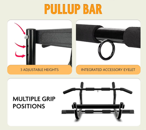 PB8104 Barra Professionale per <span class=keywords><strong>Trazioni</strong></span> da <span class=keywords><strong>Porta</strong></span>, Senza Viti e Antiscivolo - Product Image 5