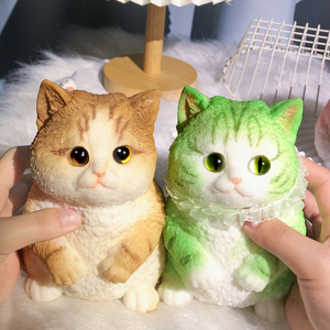 Nouveauté : Jouet chat mignon et amusant à presser en TPR, jouet anti-stress et anxiété, idéal pour un cadeau ou une décoration. - Product Image 1