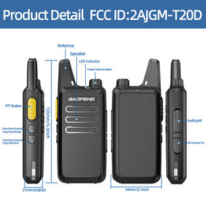 Talkie-walkie numérique Baofeng BF-T20D GMSK UHF Réduction du bruit Fréquence sans fil Cryptage Appel Type-c Charge VOX Radio amateur - Product Image 6