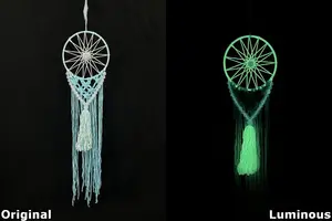 Handmade Woven Luminous Dreamcatcher Wall Decor Exquisite Home Decor Glowing Dreamcatcher Luminous