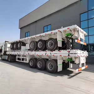 Semirremolque de Plataforma Plana de 20/40 Pies para Contenedores, para el Mercado del Sudeste Asiático, Material de Acero Duradero - Product Image 3