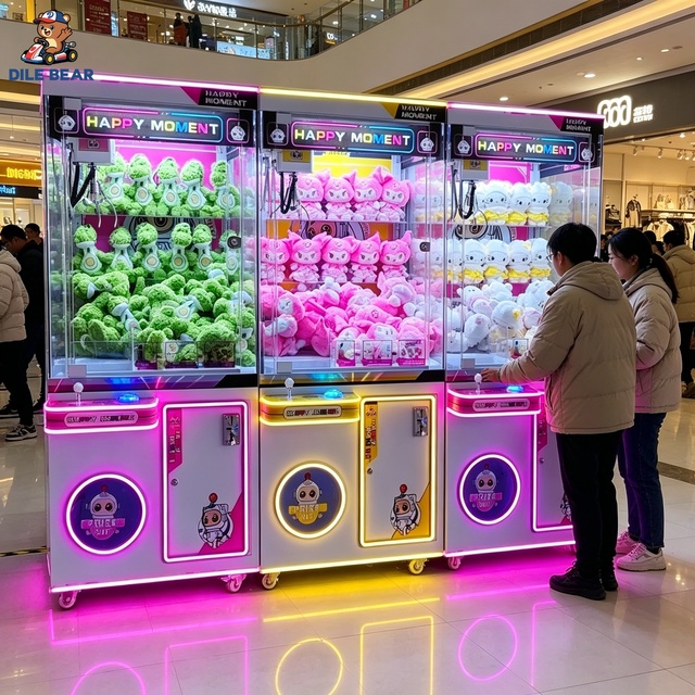 Smart Large Claw Machine Commercial Arcade Crane Machine Coin Operated Big Prize Vending Machine with English Version LED Mall