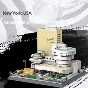 Blocs de construction du Musée Guggenheim de New York (États-Unis), jouets éducatifs pour enfants, petites particules en plastique, cadeau pour enfants, 902 pièces - Product Image 3