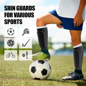 Manchon de compression pour mollet avec logo personnalisé, coussinets en nid d'abeille pour le football, <span class=keywords><strong>protège</strong></span>-tibias respirant pour le <span class=keywords><strong>ski</strong></span>, <span class=keywords><strong>protège</strong></span>-tibias de football pour enfants et adultes - Product Image 5