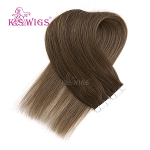 Extensiones de Cabello Natural KSWIGS de Alta Calidad, con Cinta Adhesiva, Invisibles, Sin Costuras, con Cutícula Alineada, Reutilizables y Duraderas - Product Image 3