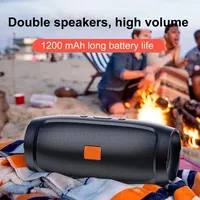 Altavoz HiFi estéreo de columna inalámbrica portátil con subwoofer de graves pesados compatible con tarjeta AUX TF Radio FM para uso en computadora