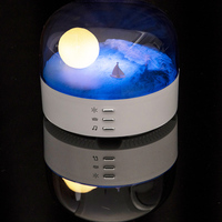 Lampe de table lune réglable rechargeable pour la maison, lampe de chevet décorative, veilleuse électrique USB à LED dimmable
