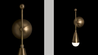 XZ Wabi Sabi Vintage Dark Deconstructivist Glowing Glass Capsule Brass Rhythm Syncopation Lustres Pendentif Lumières Applique Murale