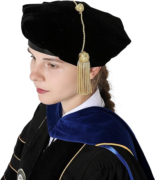 Birrete De Graduación Ajustable | 48-58 Cm | Borla 4 Colores | Bachelor, Master, Doctorado | Ceremonia Y Fiesta