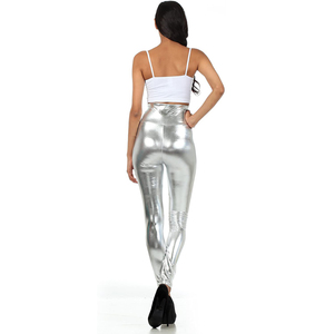 Ladies Latex High Waist Full Length <strong>Leggings</strong> Sexy Bright <strong>Sequin</strong> Pants Shining Fitness <strong>Legging</strong> - Product Image 6