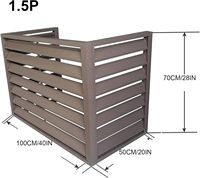 Cubierta de Aire Acondicionado Metálica para Exteriores, Diseño Personalizado, Moderna, con Corte Láser, Impermeable, de Aluminio