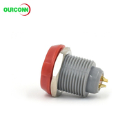 Connecteur électrique circulaire en plastique 1P 2 broches non gainé, auto-bloquant par poussée-tirage, pour applications médicales et esthétiques