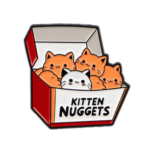 Novos Produtos em Destaque 2026: Broches Personalizados de Níquel Preto com Design de Gatinho, Alfinetes de Lapela Esmaltados (Duro e Macio) para Promoção - Product Image 5