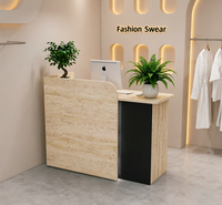 Comptoirs de réception miniatures en bois pour restaurants et commerces, vente directe usine, idéaux pour l'accueil et la consultation dans les petits espaces