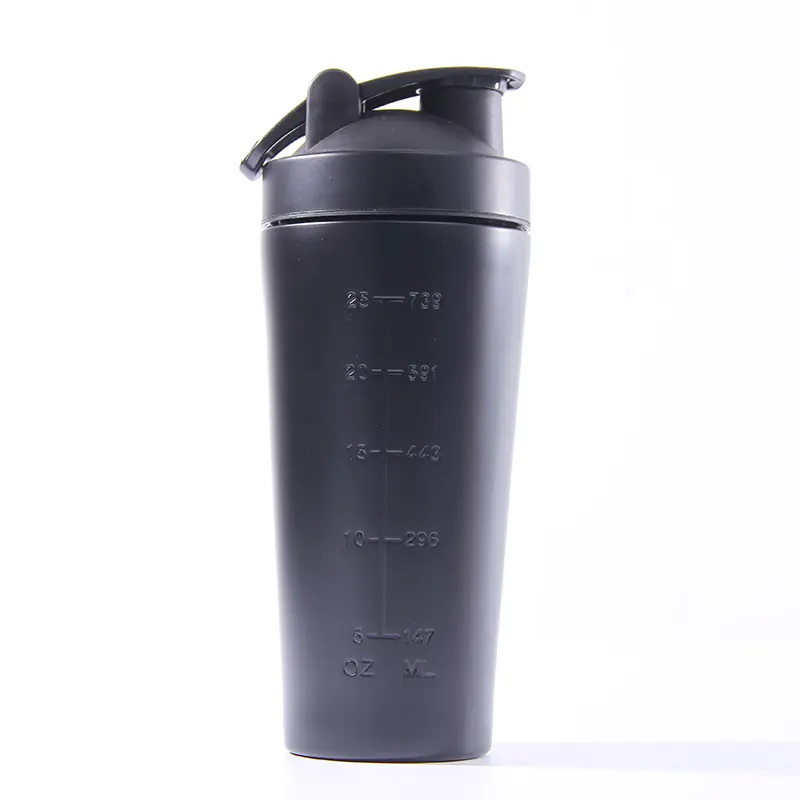 Creative 304 simple couche en acier inoxydable isolé protéine poudre shake tasse milkshake tasse 32oz fitness sport tasse
