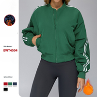 Veste en polaire personnalisée de haute qualité coupe-vent solide et respirante à fermeture éclair pour femmes, coupe-vent épais, pour l'extérieur, pour la salle de sport et la randonnée