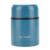 OKADI Boîte à lunch en acier inoxydable à large bouche Pot de fiole alimentaire isolé sous vide Pot Thermo