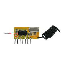 Module émetteur-récepteur RF sans fil 433 MHz à code d'apprentissage EV 1527 avec décodage superhétérodyne pour porte