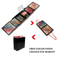 Ensemble de maquillage beauté 177 couleurs Palette de fards à paupières longue durée kits de maquillage de fard à paupières imperméables tout en un pour les femmes