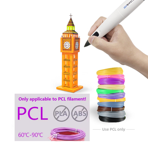 Tự Làm tự động 3D Bút nhiệt độ thấp 1.75mm Starter Set Xách Tay Trắng nhựa 3D kỹ thuật số Doodle in ấn bút - Product Image 3
