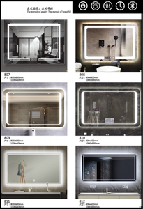 Espejo de cristal ovalado con batería LED para baño, espejo inteligente sin marco, <span class=keywords><strong>precio</strong></span> de fábrica - Product Image 4