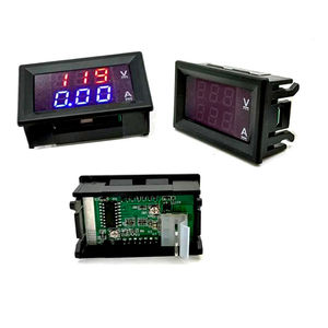 Voltímetro y Amperímetro Digital Dual LED Azul + Rojo DC 100V 1A 10A 50A 100A, Medidor de Voltaje y Corriente DSN-VC288 - Product Image 2