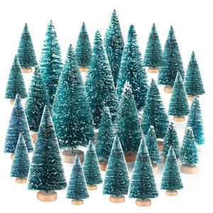 New Design Mini Sisal Bottle Brush <strong>Trees</strong> Diorama Models <strong>Miniature</strong> <strong>Christmas</strong> <strong>Trees</strong> for <strong>Christmas</strong> Party Home Decoration - Product Image 2