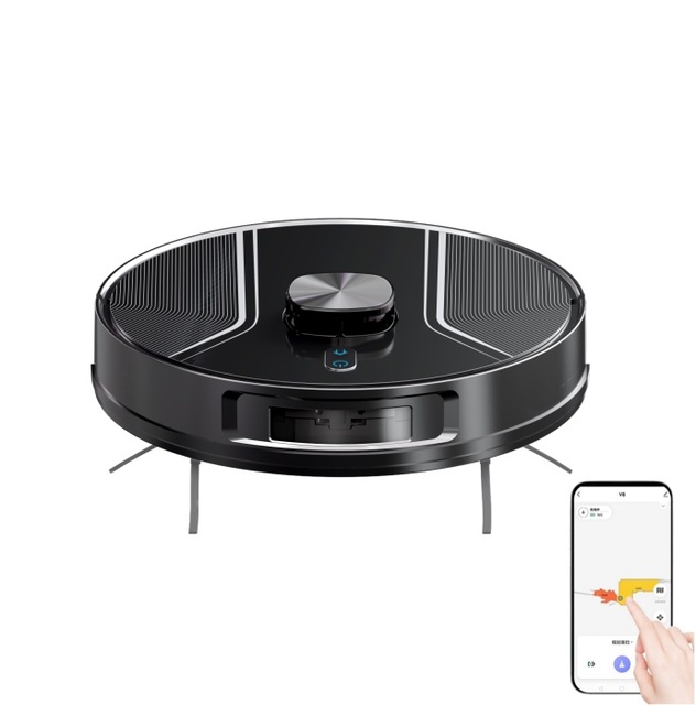 2025 Smart Robot Vacuum Cleaner Strong 3500pa Suction Bagless Wet Dry Mopping Self-Charging HEPA Filter 2550mAh Household