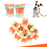 Haute qualité chat chien nourriture humide poulet enveloppé chien Biscuit friandises avec Biscuit